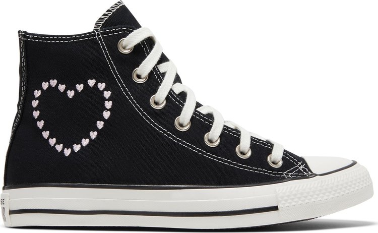 pedestal cuello exilio Wmns Chuck Taylor All Star High 'Embroidered Hearts - Black' | GOAT