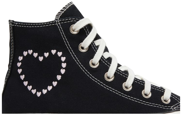 Converse Wmns Chuck Taylor All Star High Embroidered Hearts   Black
