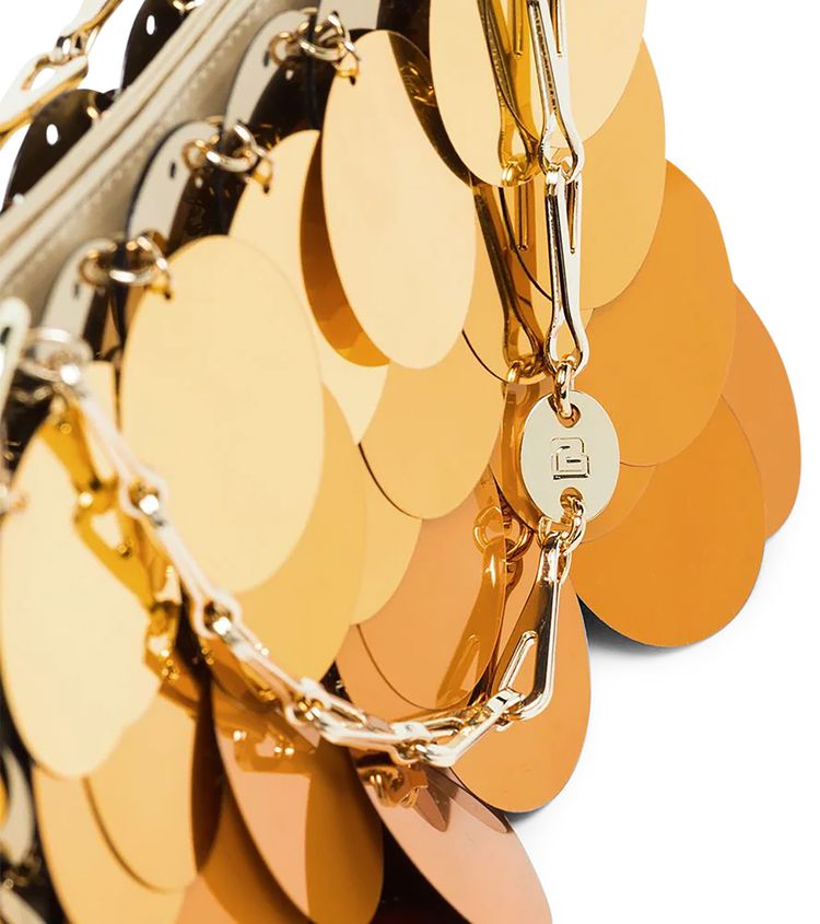 Rabanne Sparkle Nano Bag Gold