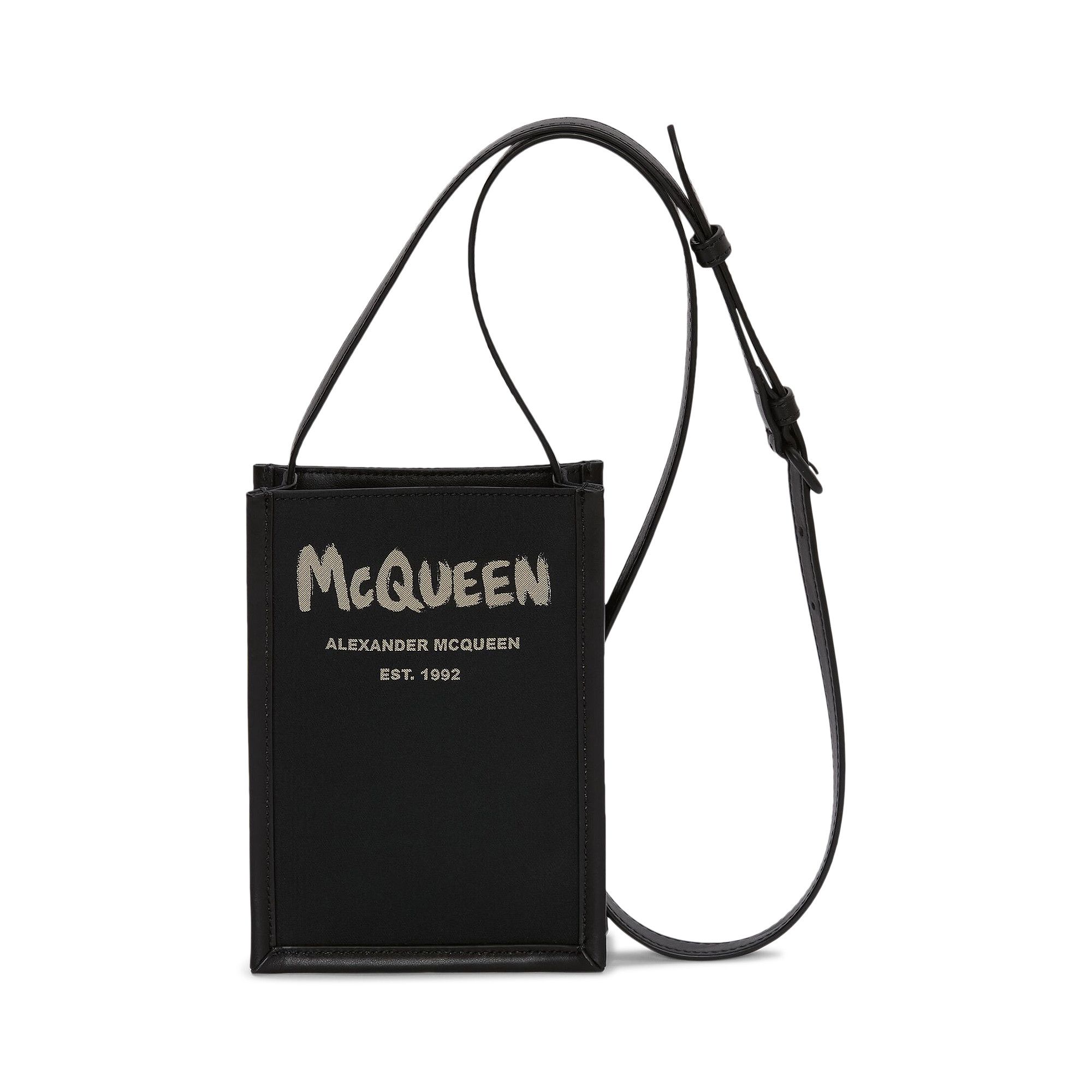 Buy Alexander McQueen Graffiti Edge Mini Crossbody Bag Black White 668592 1AAEZ 1073 GOAT CA