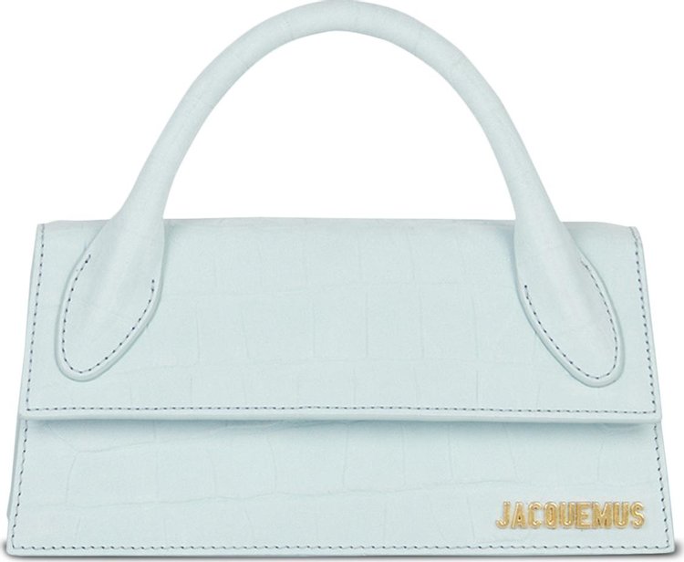Blue Chiquito long leather handbag, Jacquemus