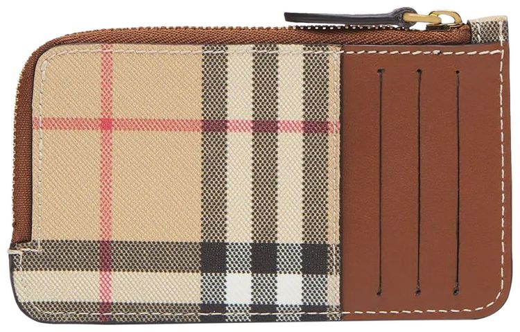 Burberry Somerset Zipped Cardholder Tan