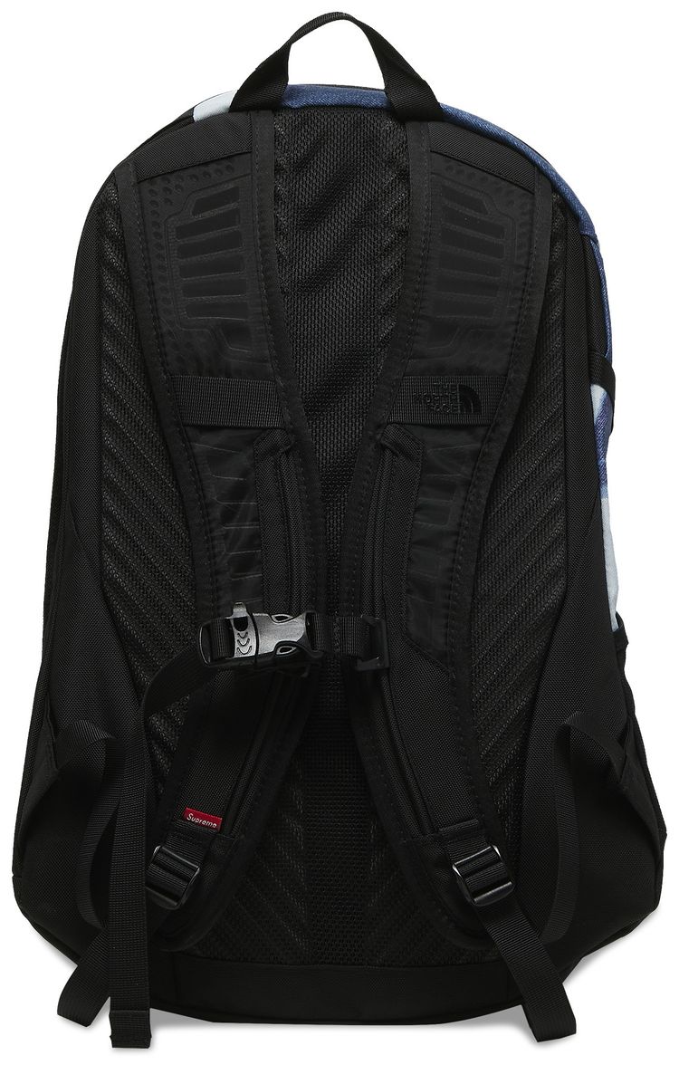 Supreme x The North Face Bleached Denim Print Pocono Backpack Indigo