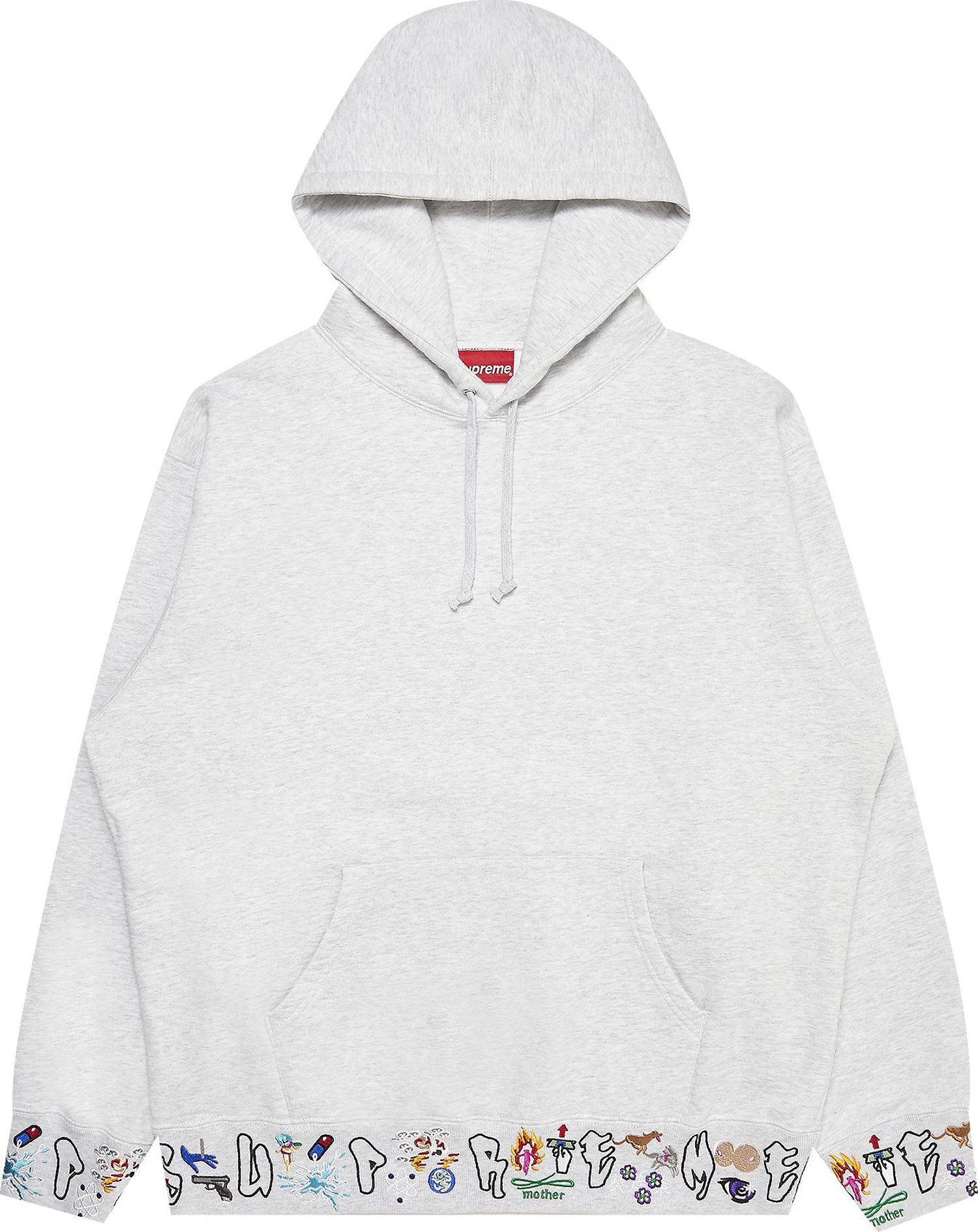 Buy Supreme AOI Icons Hooded Sweatshirt 'Ash Grey' - FW21SW49 ASH GREY