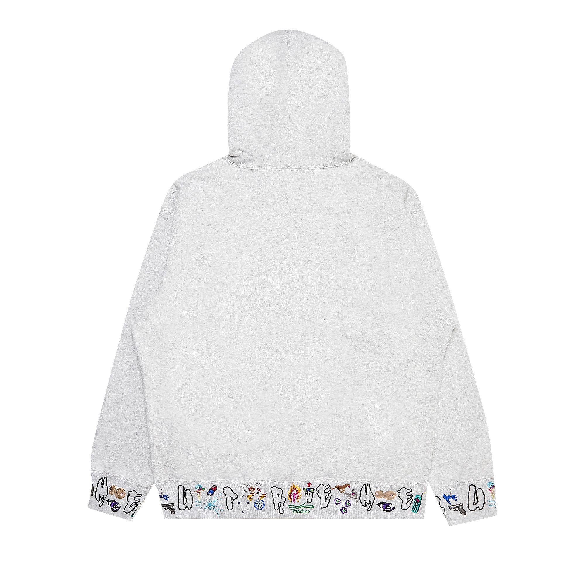 Buy Supreme AOI Icons Hooded Sweatshirt 'Ash Grey