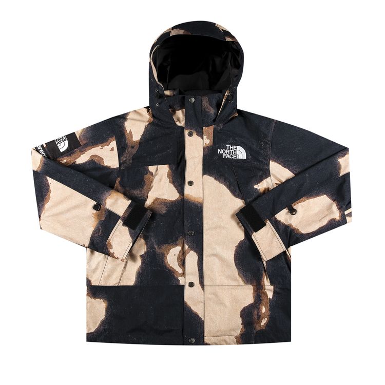 Buy Supreme x The North Face Bleached Denim Print Mountain Jacket  