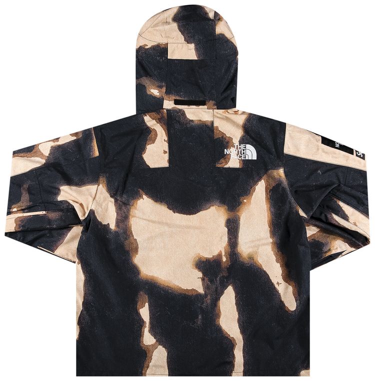 Supreme x The North Face Bleached Denim Print Mountain Jacket Black