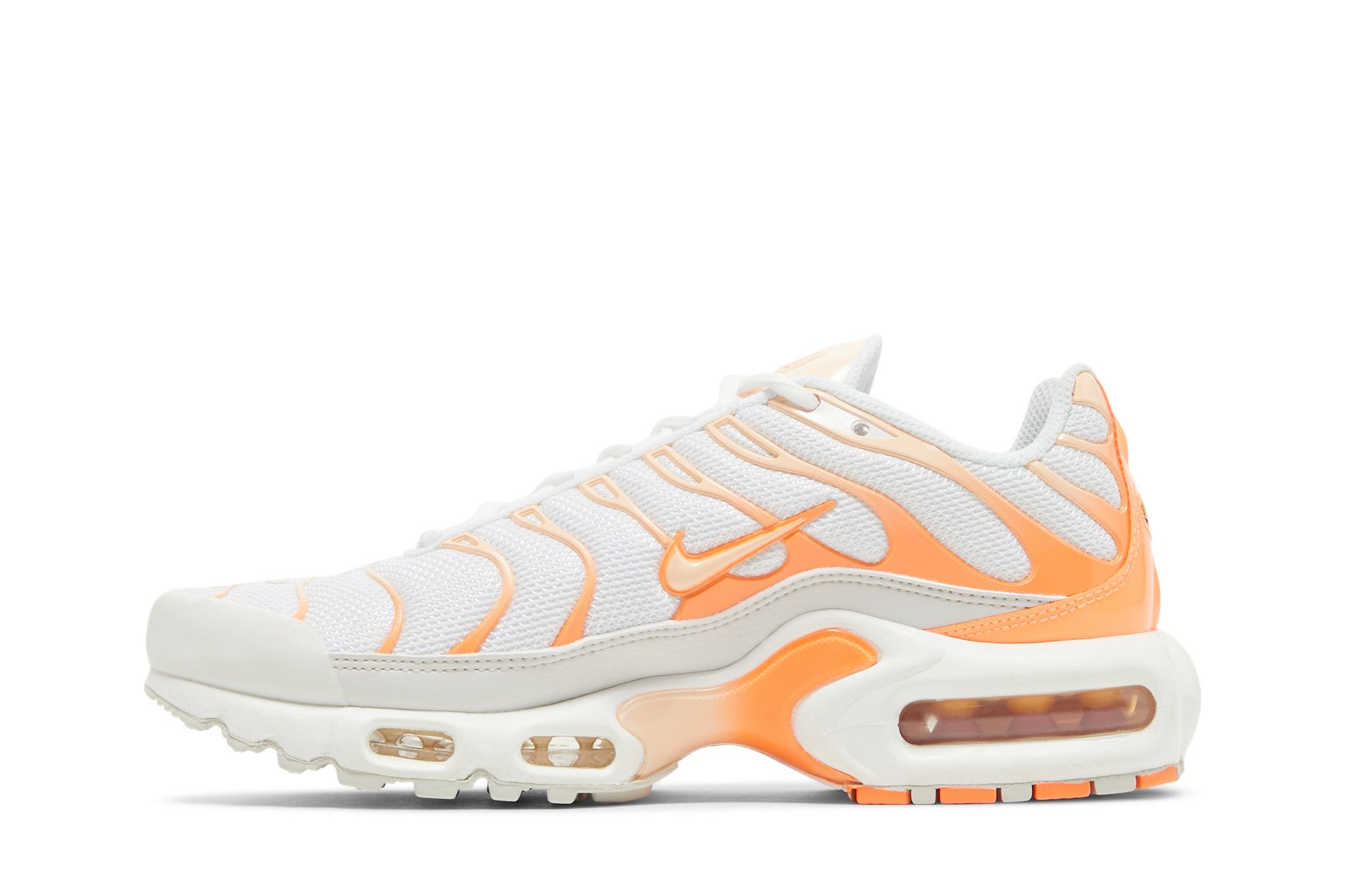 air max plus orange and white
