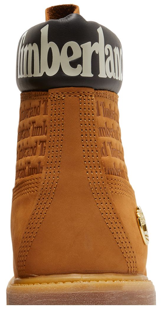 Timberland 6 Inch Premium Boot Repeat Logo   Wheat