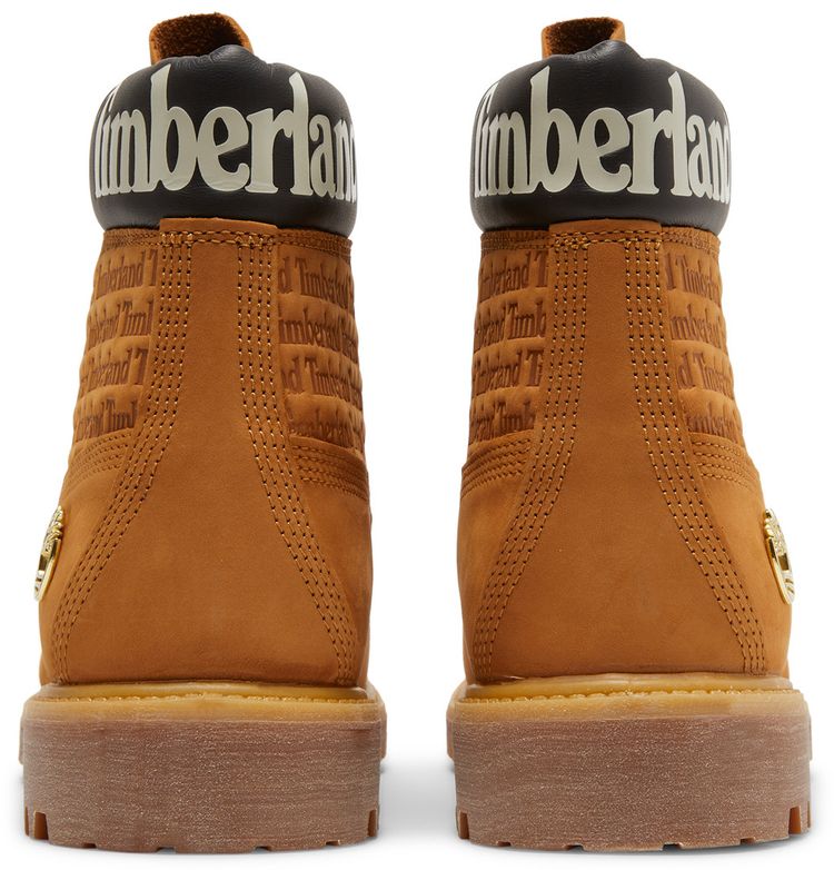 Timberland 6 Inch Premium Boot Repeat Logo   Wheat