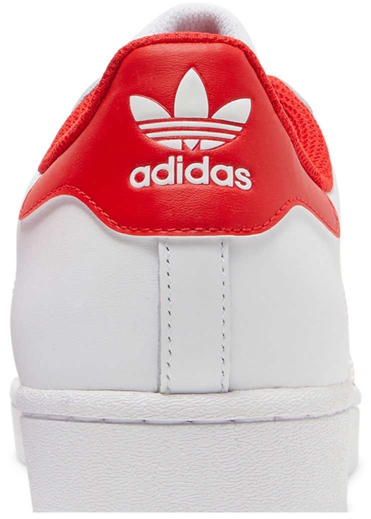 Adidas Superstar White Vivid Red