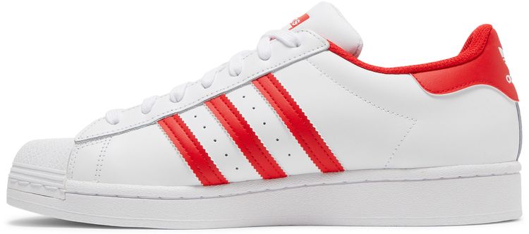Adidas Superstar White Vivid Red