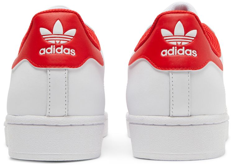 Adidas Superstar White Vivid Red