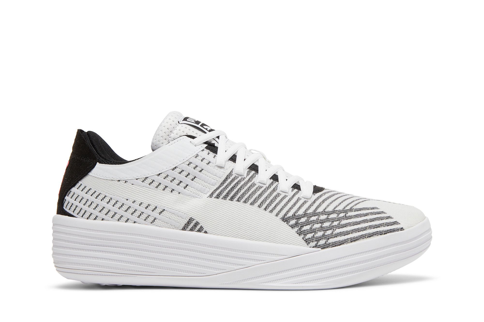 Puma clyde white hot sale black