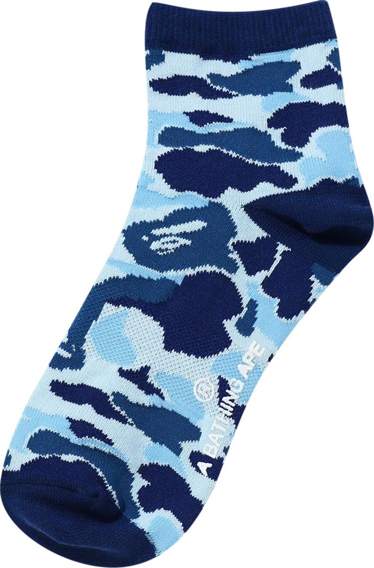 BAPE ABC Camo Ankle Socks 'Blue'