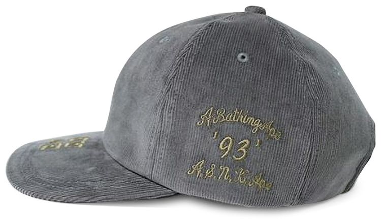 BAPE Corduroy Panel Cap Grey