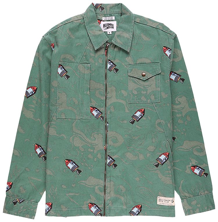 Billionaire Boys Club Space Woven Shirt Green