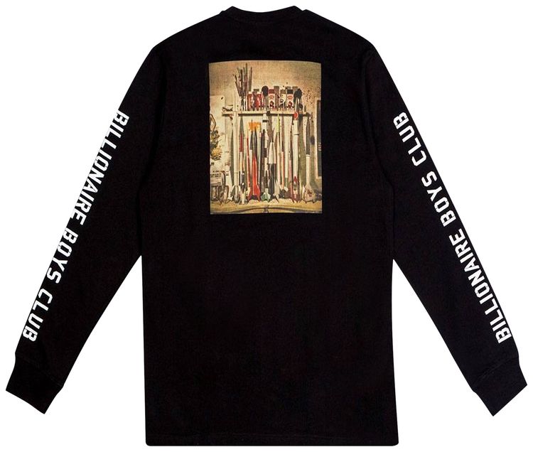 Billionaire Boys Club Space Program Long Sleeve Tee Black