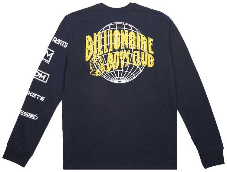 Billionaire Boys Club World Tour Long Sleeve Tee Navy