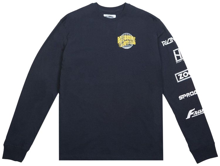 Billionaire Boys Club World Tour Long Sleeve Tee Navy