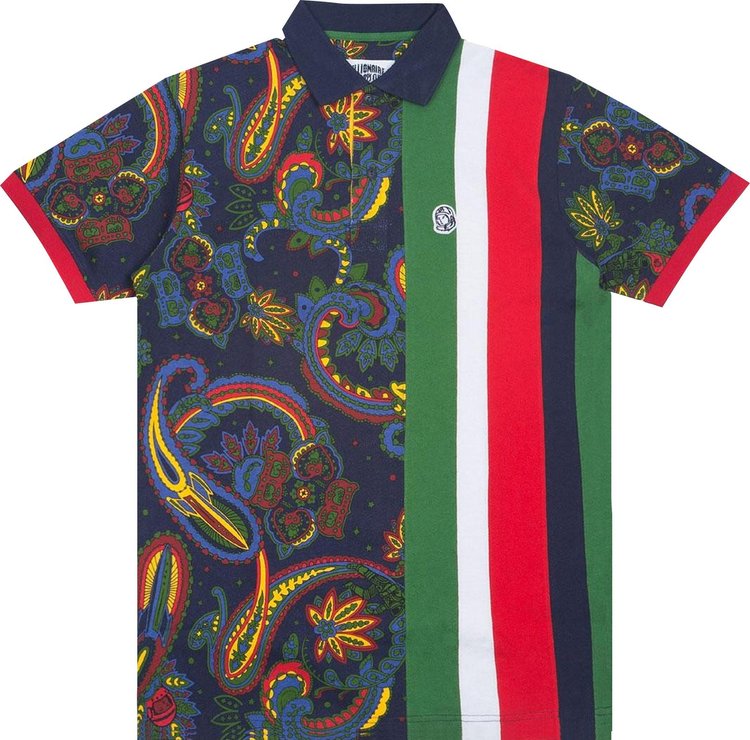 Billionaire Boys Club Banks Short Sleeve Polo Shirt MulticolorPeacoat