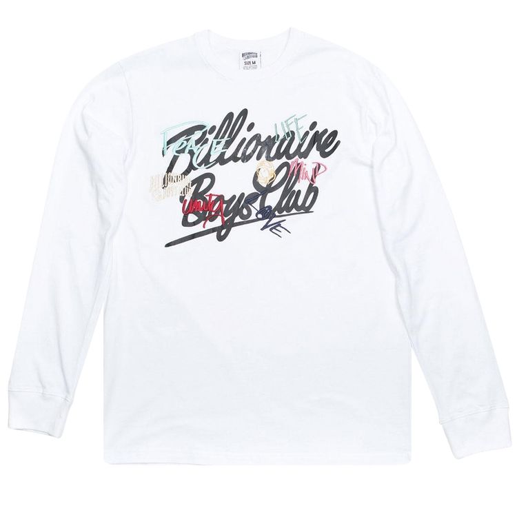 Billionaire Boys Club United Long Sleeve Tee White