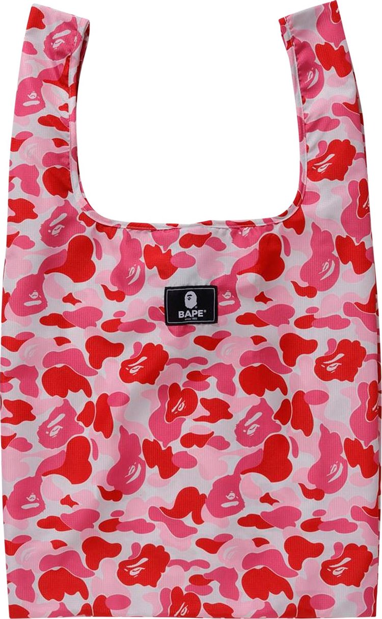 BAPE ABC Camo Bungee Cord Shoulder Bag Pink - Novelship