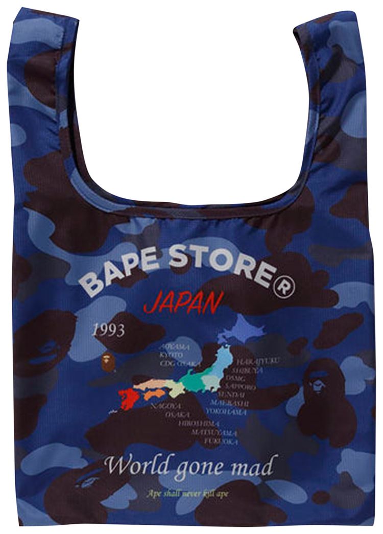 BAPE Color Camo M Shopping Bag Navy