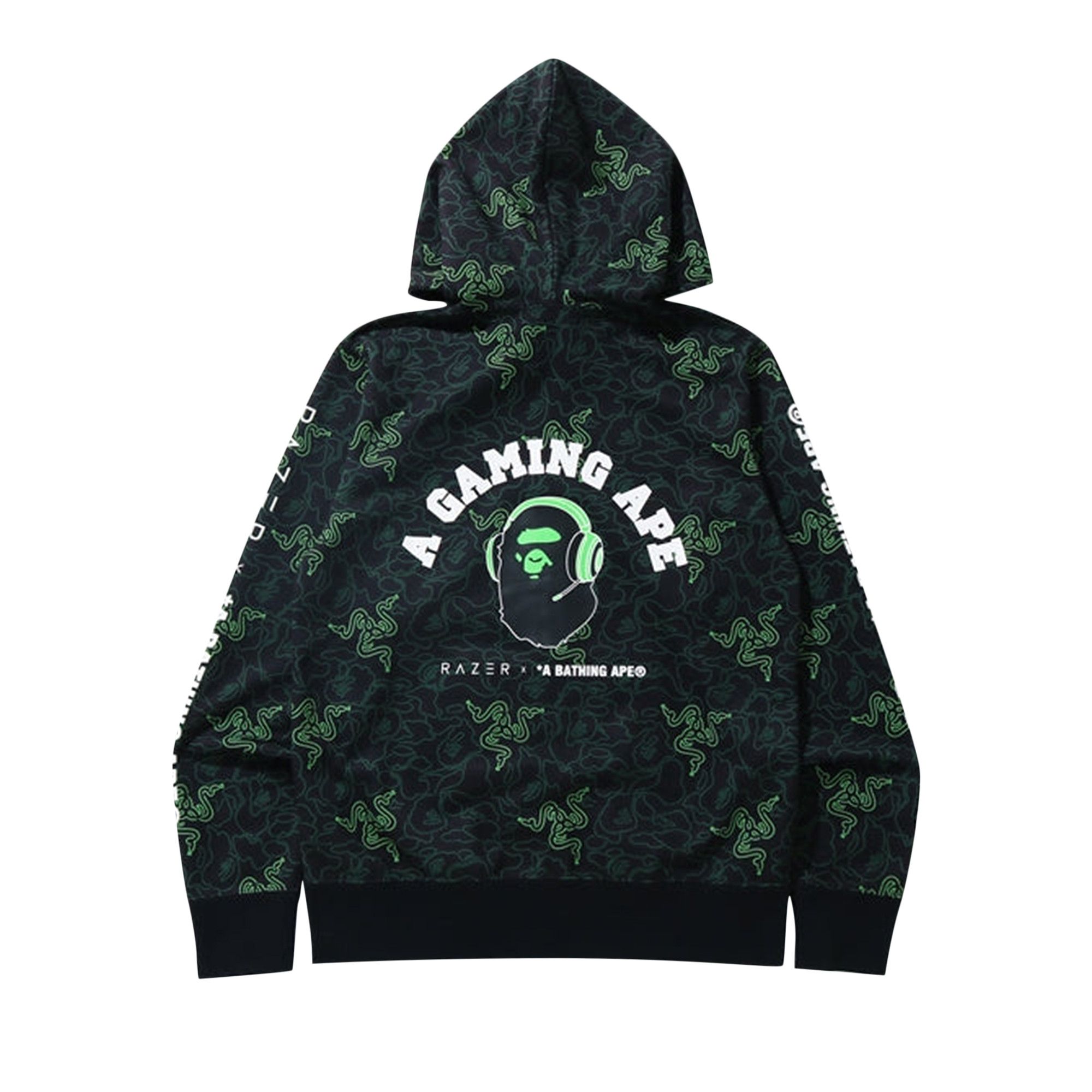 Neon green bape hoodie shop
