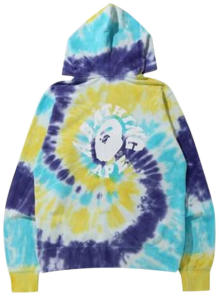 BAPE Tie Dye Wide Full Zip Hoodie Multicolor