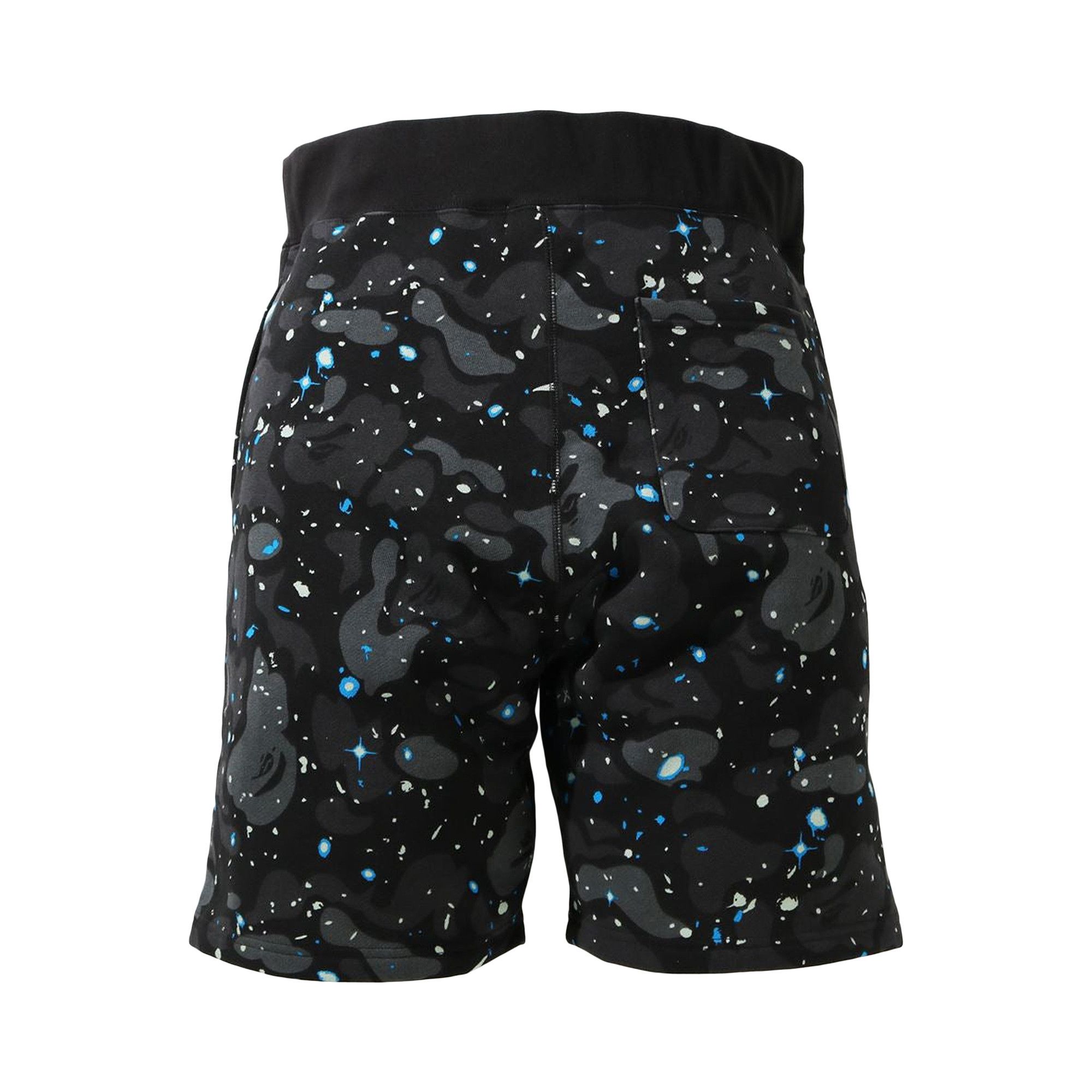 Buy BAPE Space Camo Shark Sweat Shorts Black 1H20 153 019 BLACK GOAT CA