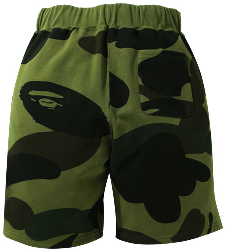 BAPE Giant 1st Camo Wide Fit Sweat Shorts Green