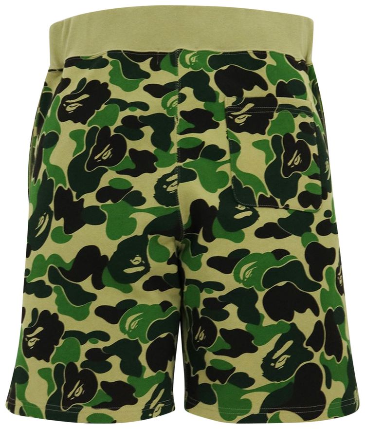 BAPE Big ABC Camo Shark Sweat Shorts Green