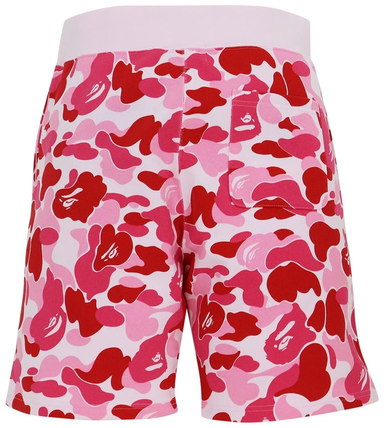 BAPE Big ABC Camo Shark Sweat Shorts Pink