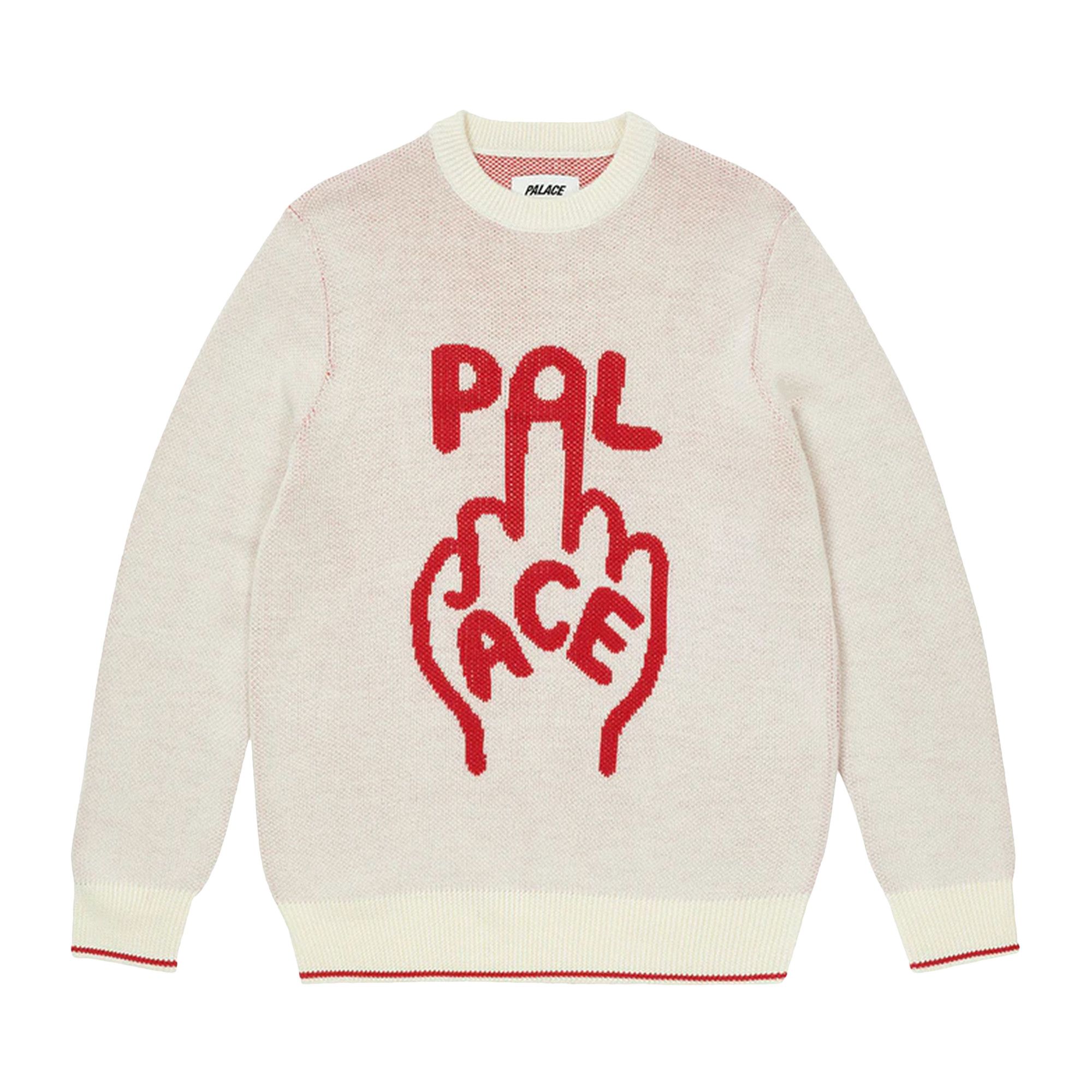 Palace shadowing finger up pullover