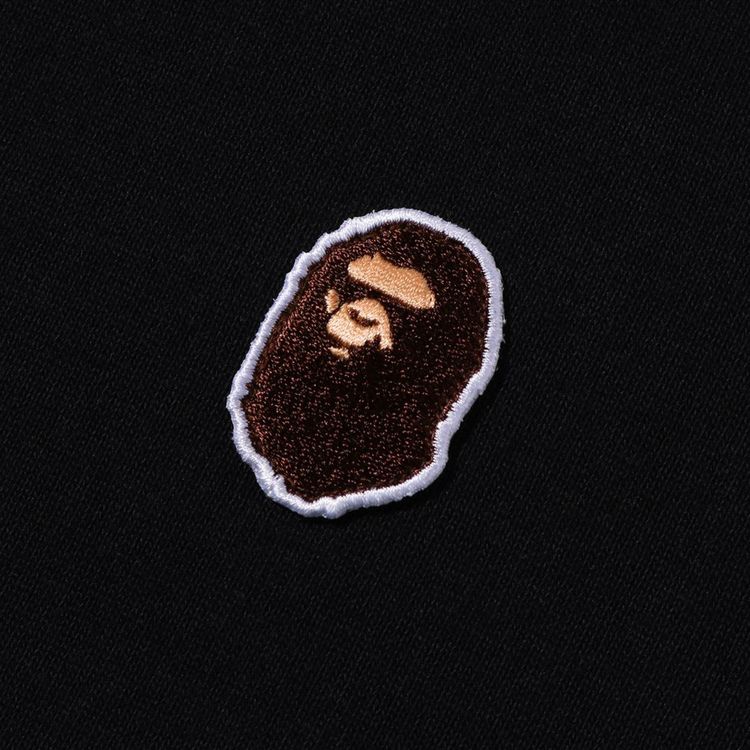 BAPE Multi Fonts Relaxed Fit Heavy Weight Long Sleeve Tee Black