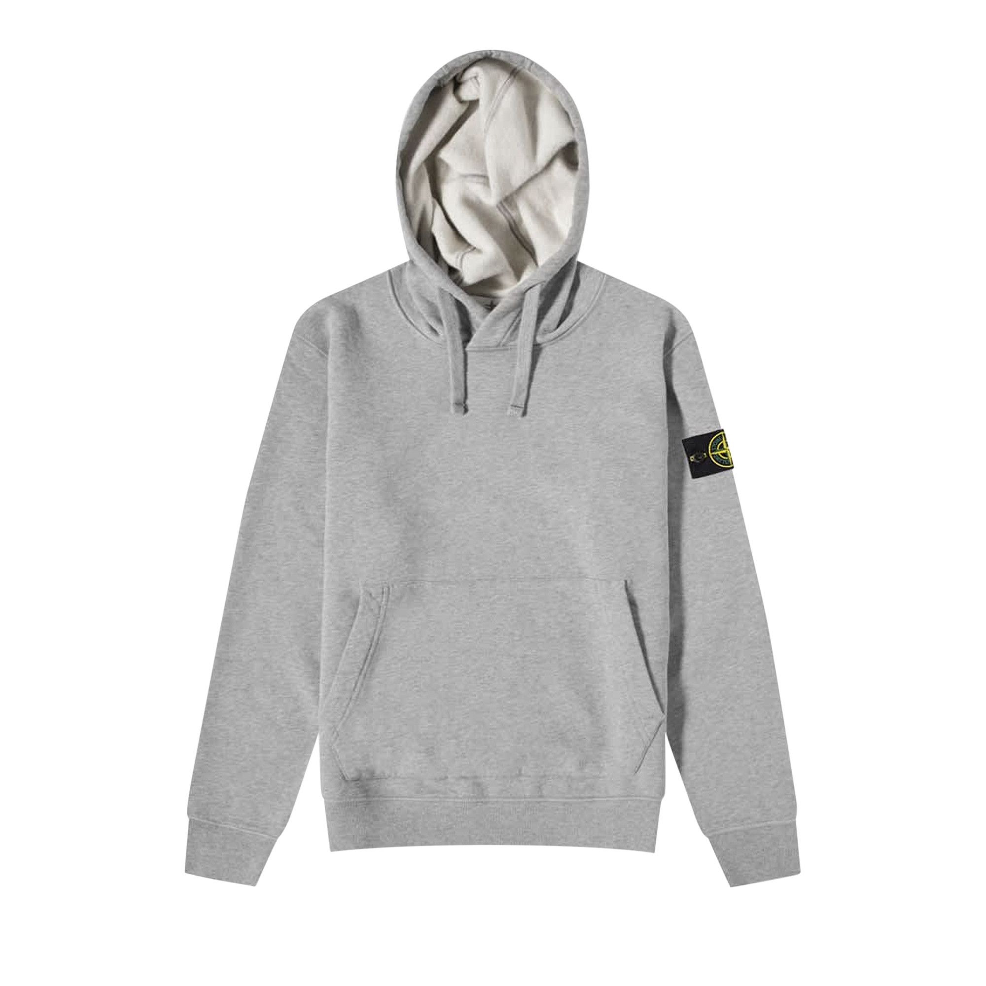 Buy Stone Island Hooded Sweatshirt 'Melange Grey' - 761564151