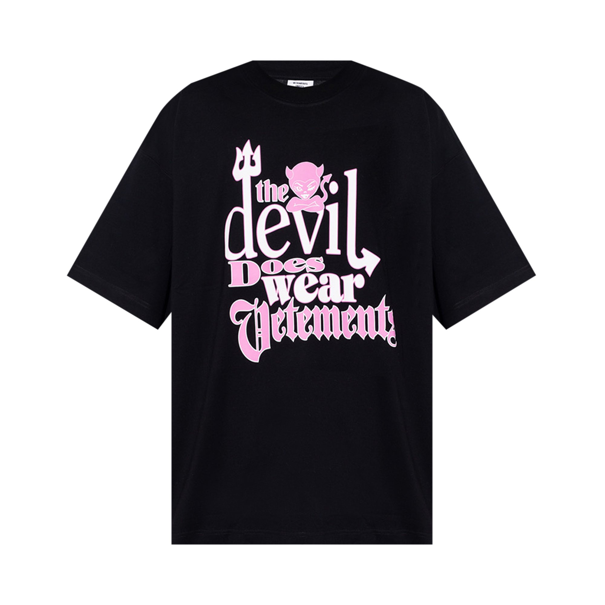Vetements Devil Does Wear Vetements T-Shirt 'Black' | GOAT