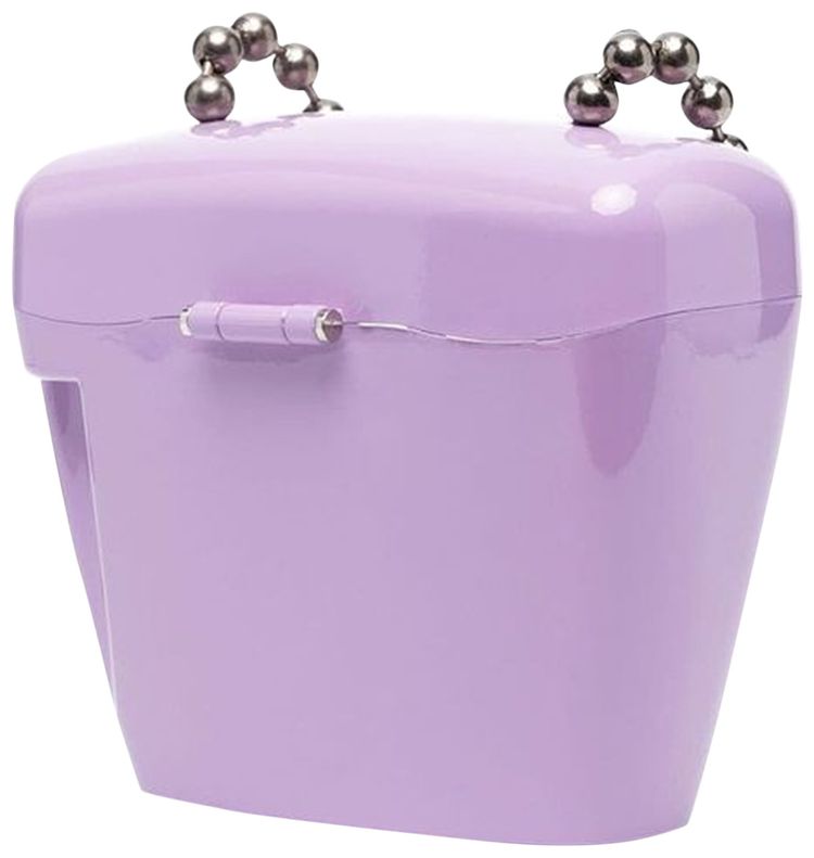 Palm Angels Mini Padlock Bag LilacWhite