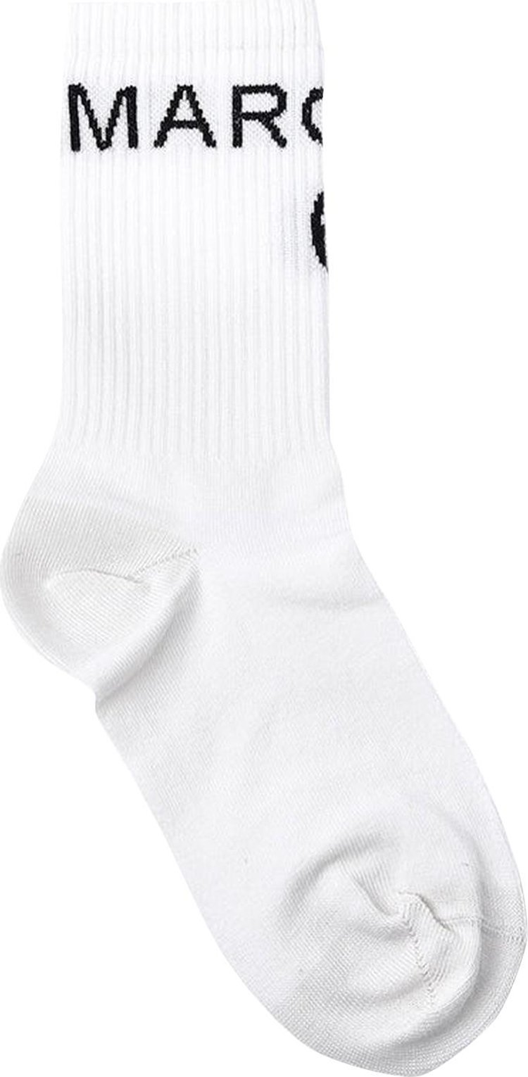 MM6 Maison Margiela Boot Logo Socks 'White'