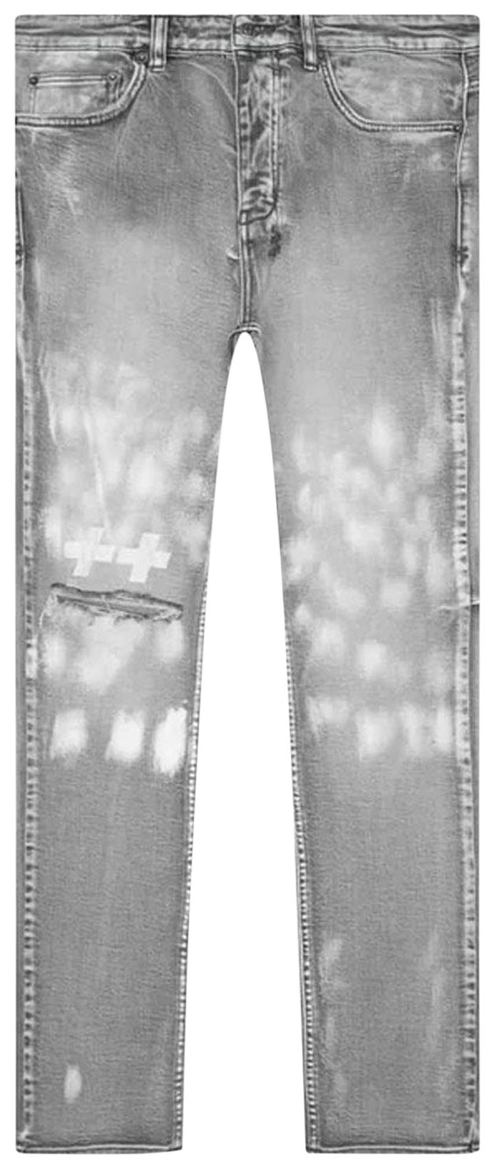 Ksubi Chitch Eratik Trashed Jeans Grey