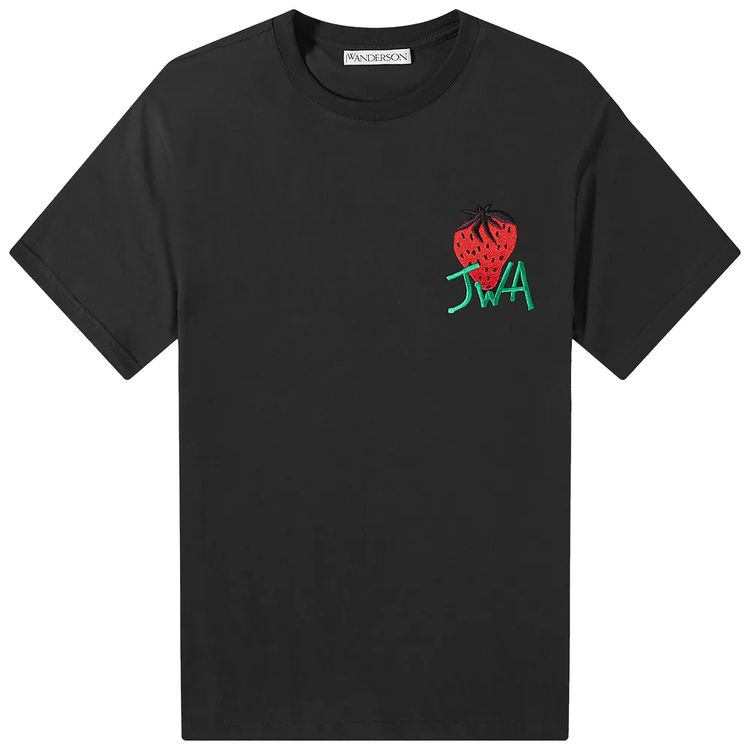 JW Anderson Strawberry Tee Black