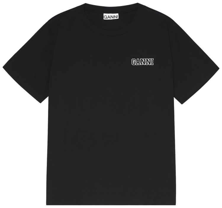 GANNI Software Jersey Tee Black