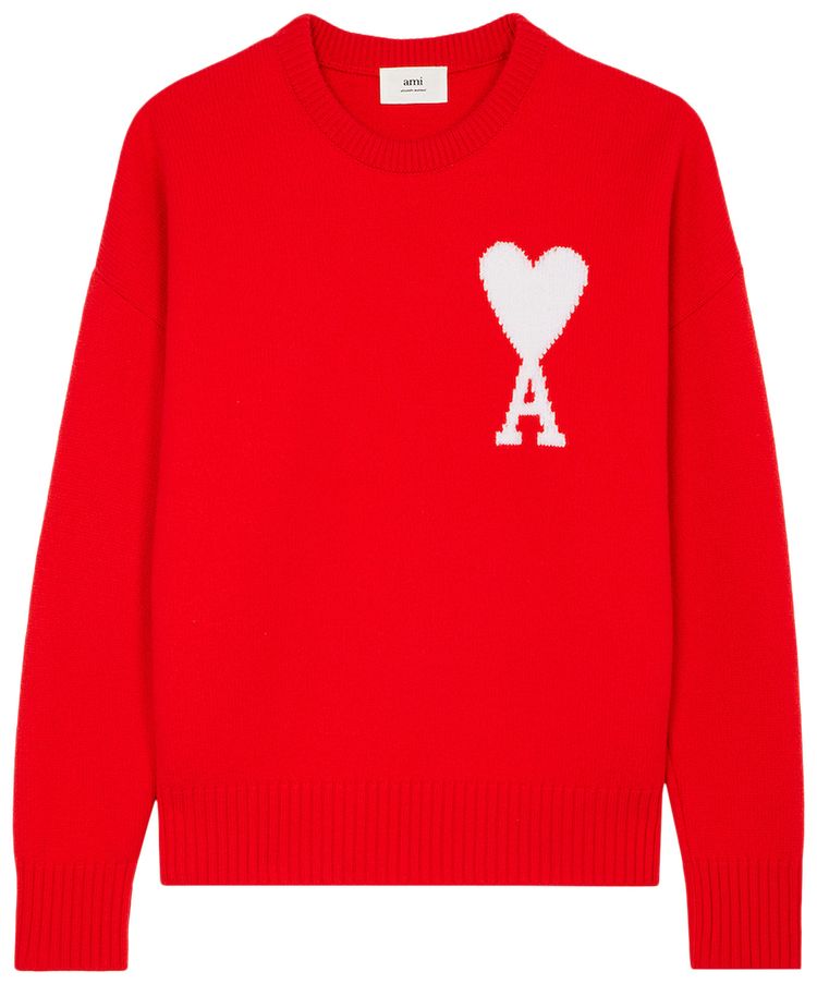 Ami Crew Sweater Red