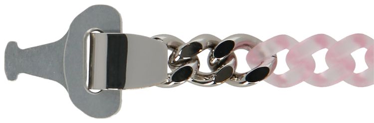 1017 ALYX 9SM Nylon And Metal Chain Necklace Pink