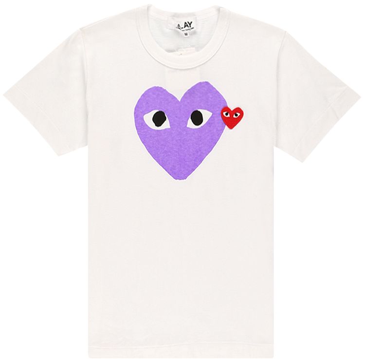 Comme des Garcons PLAY Heart Tee Purple