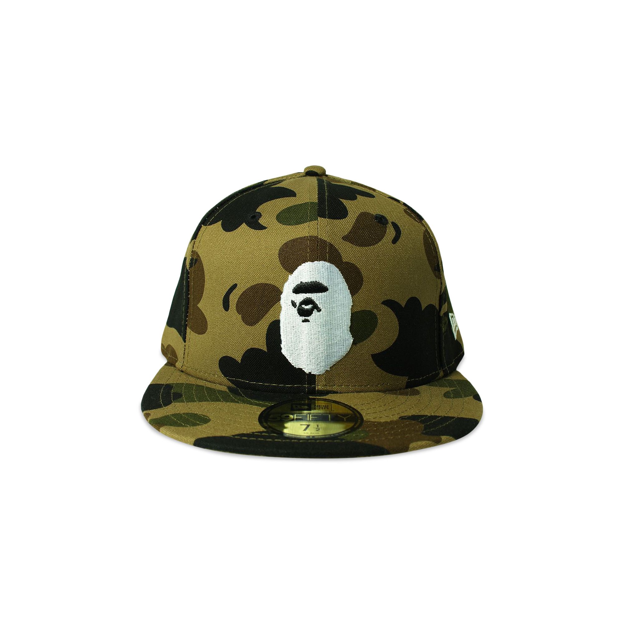 Buy BAPE New Era 59 Fifty 1st Camo Ape Head Cap 'Green
