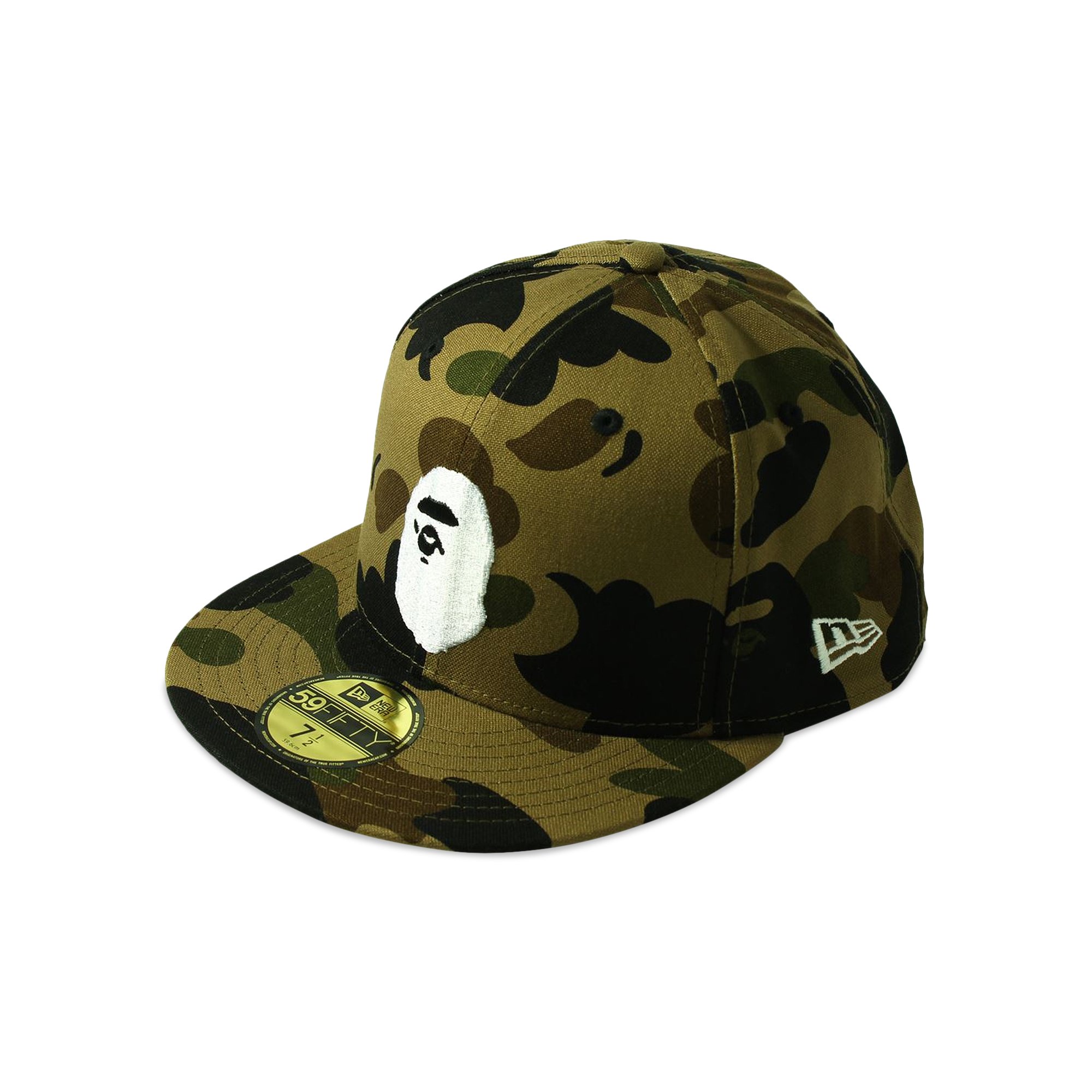 Buy BAPE New Era 59 Fifty 1st Camo Ape Head Cap 'Green' - 1H83 180