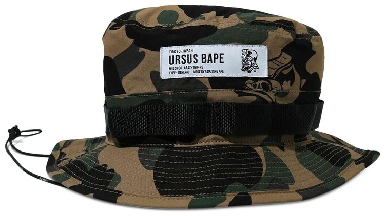 BAPE Ursus Camo Military Hat Olive Drab