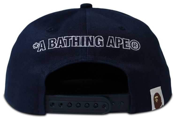 BAPE Double Visor Snap Back Cap Navy